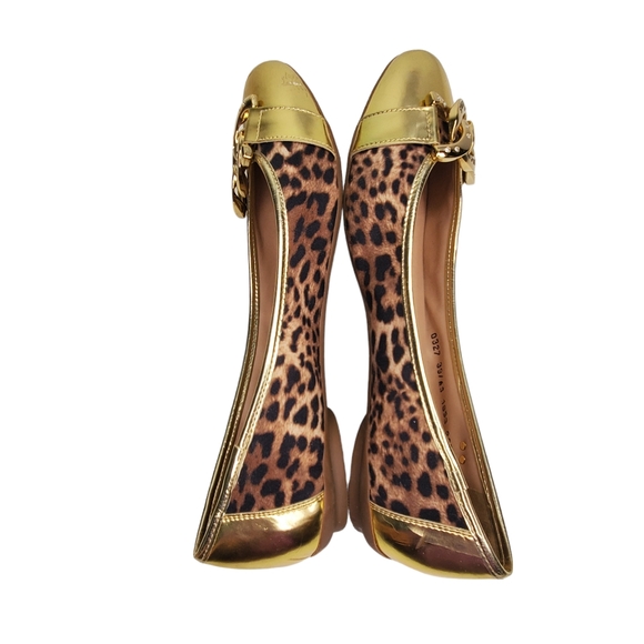 CARMEN STEFFENS Leopard Animal Print Rhinestone Ballet Flats EU 41 US 10 / 10.5 - Picture 6 of 13